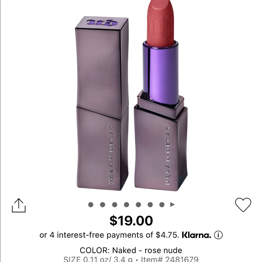 Urban decay lipstick rose nude